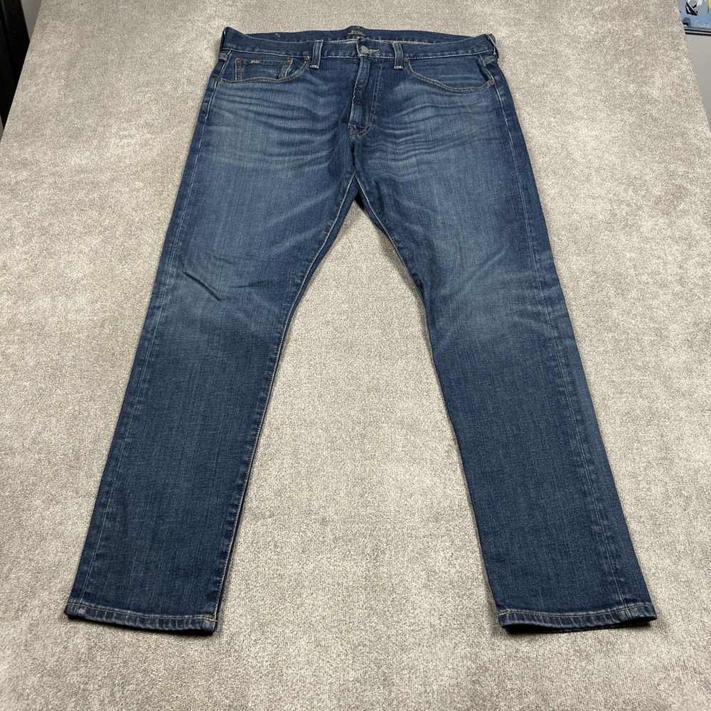Polo Ralph Lauren Sullivan Slim Jeans Mens 34x30 Blue Stretch Denim - Picture 2 of 11